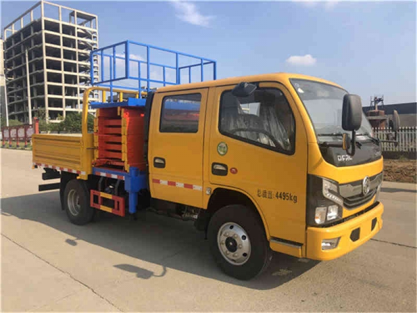(國(guó)六)東風(fēng)10米剪叉式升降平臺(tái)高空作業(yè)車